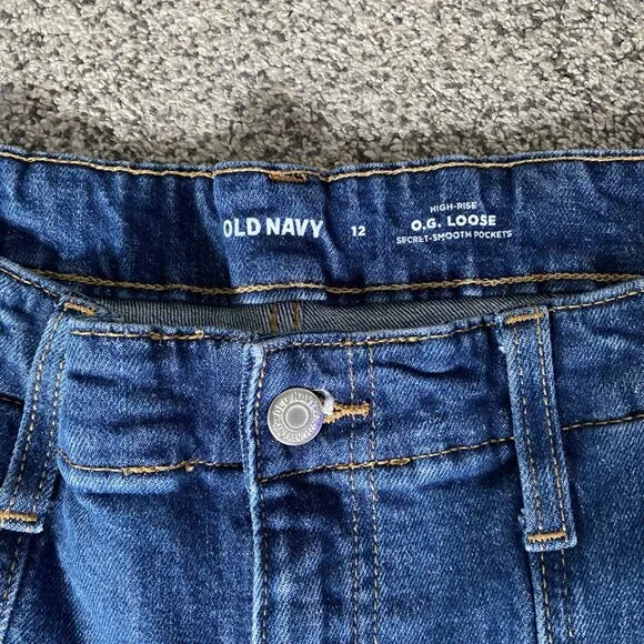 Old Navy O.G. Loose High Rise Jeans – Size 12 ✨90's Casual Look! - Picture 5 of 8